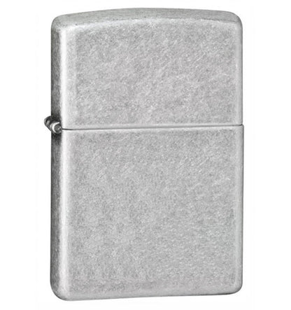 Zippo Antique Silver Plate Lighter, Reg Flat Bottom #121FB