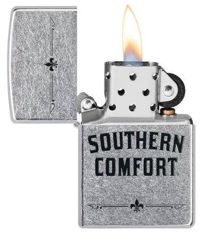 Zippo Southern Comfort Design, Street Chrome Finish Windproof Lighter #49824