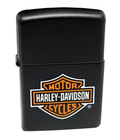 Zippo Harley-Davidson Logo Black Matte Finish H-D Lighter #218HD.H252