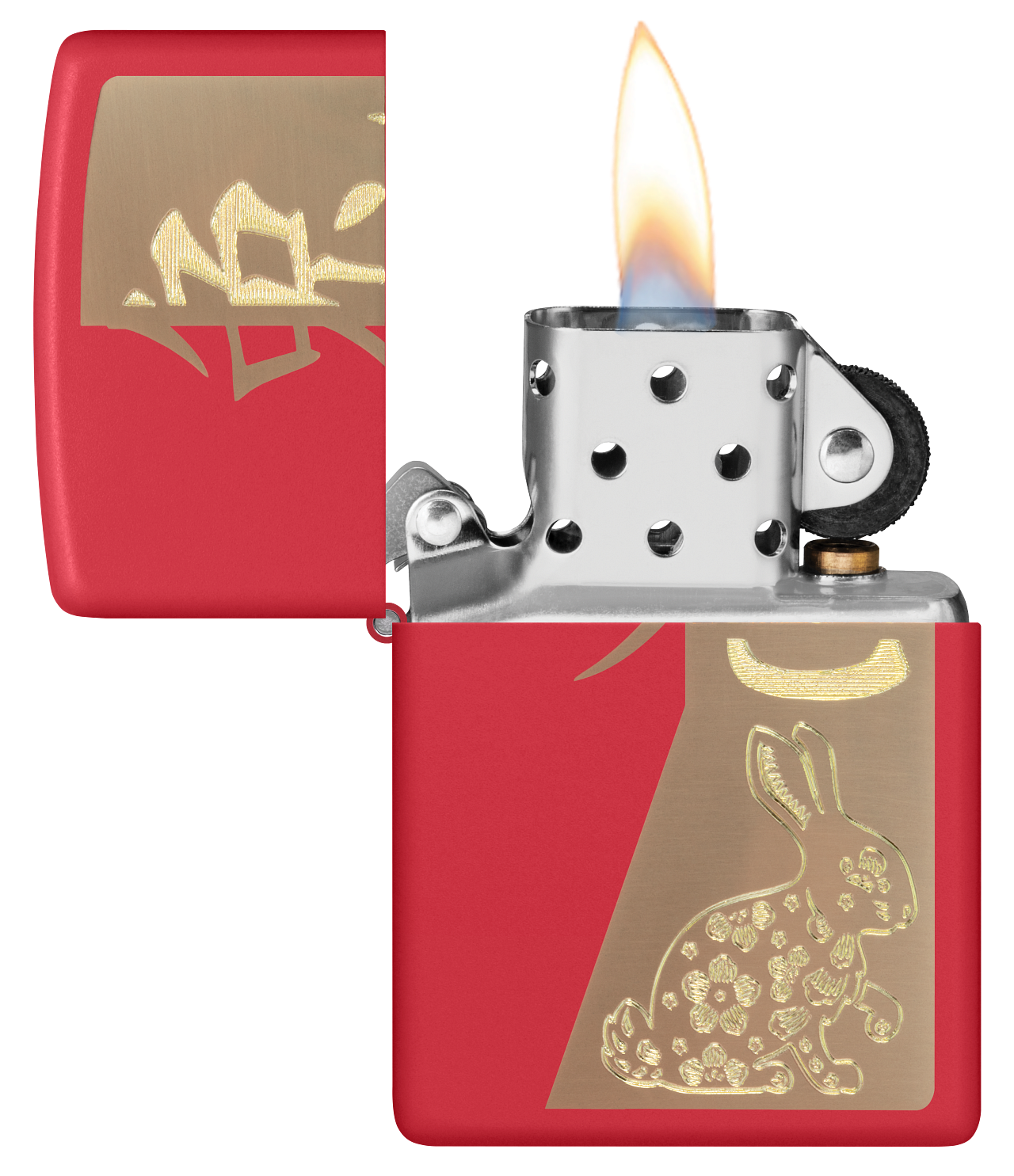 Zippo Year Of The Rabbit, Red Matte Lighter #48282