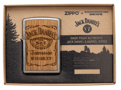 Zippo WOODCHUCK Jack Daniels Tennesse Whiskey Lighter #48392