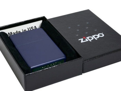 Zippo Navy Blue Matte Lighter, Classic #239