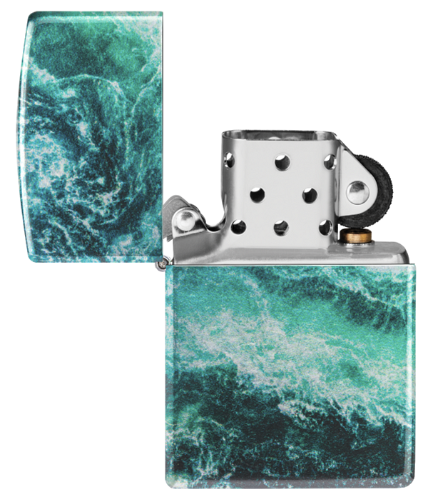 Zippo Wild Rapids 540 Fusion Design, Tumbled Chrome Lighter #48621