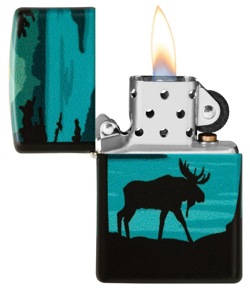 Zippo Moose Landscape 540° Design, Windproof Lighter #49481