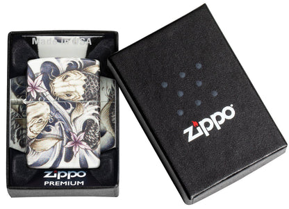 Zippo 540 Koi Fish Tattoo Design, Windproof Lighter #48393