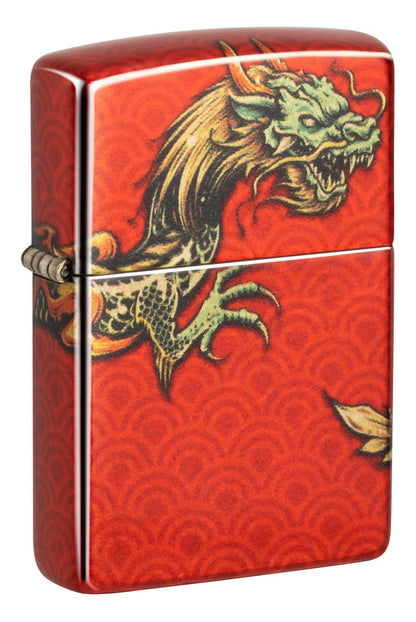 Zippo Dragon 540 Fusion Tumbled Brass Lighter #48513