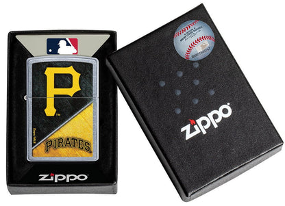 Zippo MLB Pittsburgh Pirates Baseball Team, Street Chrome Lighter #49745