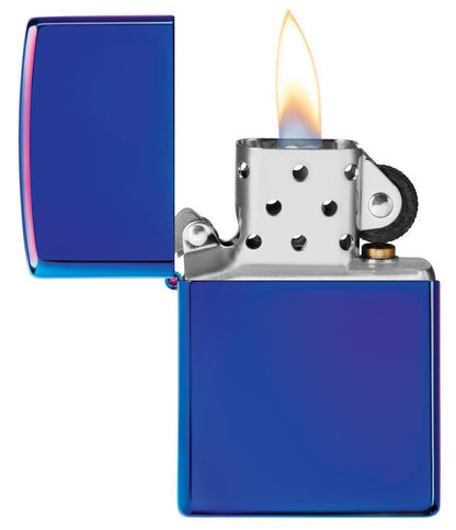 Zippo High Polish Indigo, Metallic Purple/Blue Genuine Windproof Lighter #29899